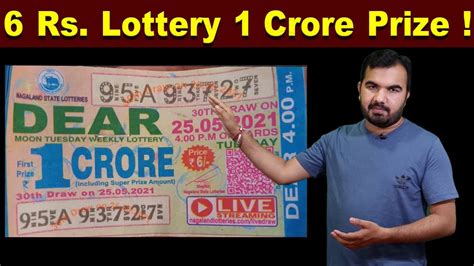 6 RS. Ticket, Win 1 Crore Prize .